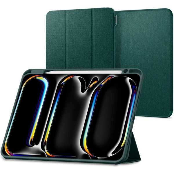 Spigen Urban Fit púzdro iPad Pro 11" (2025) polnočne zelené - Puzdra - Hlavný obrázok