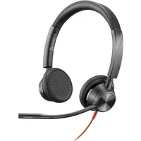 Poly Blackwire 3325 Stereo Microsoft Teams Certified USB-C Headset +3.5mm Plug + USB-C/A Adapter - Slúchadlá