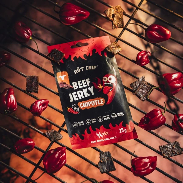 Jerky Hot-Chip - Chilli Chipotle 25 g - Potraviny - Obrázok UEUG000K01