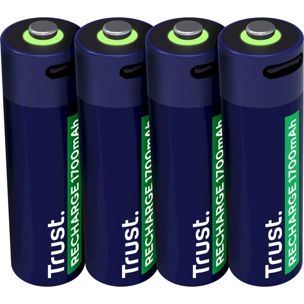 Trust USB-C dobíjacia batéria AA - 4ks - Batérie - Hlavný obrázok
