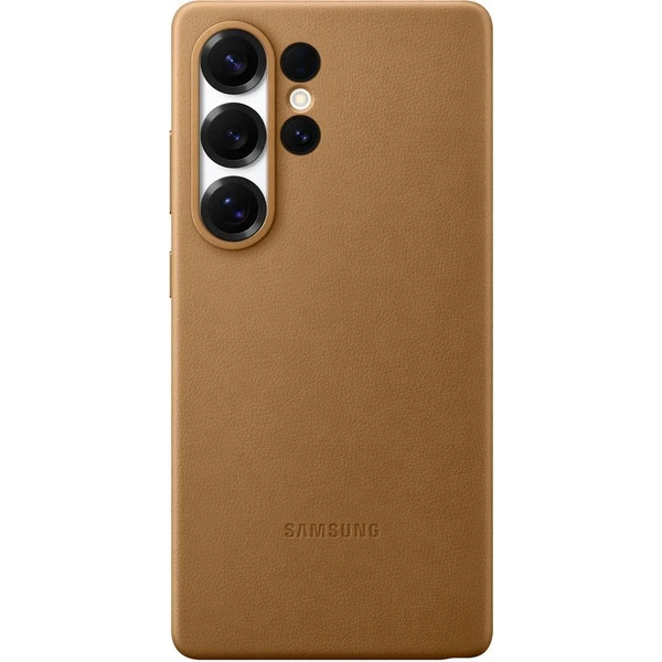 Samsung Kindsuit Case kryt z vegánskej kože Galaxy S25 Ultra zlatý - Puzdra - Hlavný obrázok