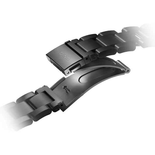 UNIQ Osta článkový oceľový remienok Apple Watch 49/46/45/44/42mm čierny - Remienky - Obrázok UG00000K01