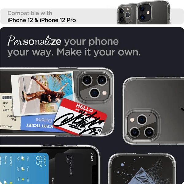 Spigen Ultra Hybrid kryt iPhone 12 / 12 Pro číry - Puzdra - Obrázok UGB3200401