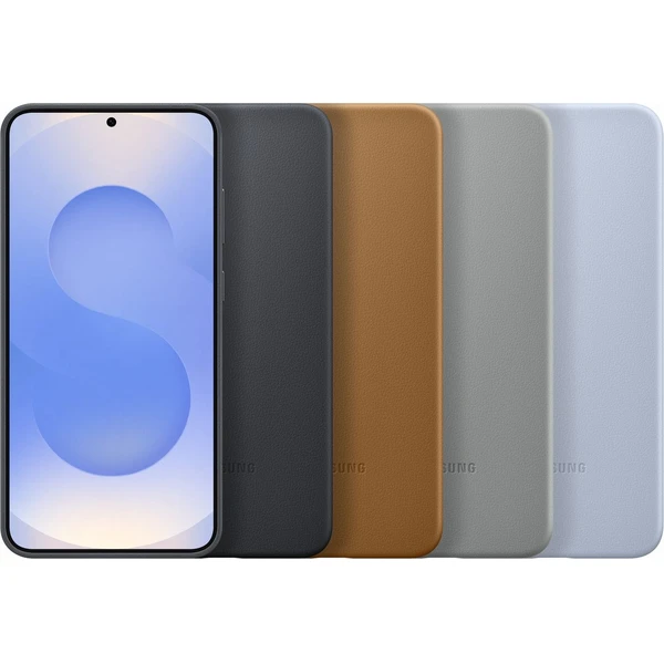 Samsung Kindsuit Case kryt z vegánskej kože Galaxy S25+ čierny - Puzdra - Obrázok UGCC000J01