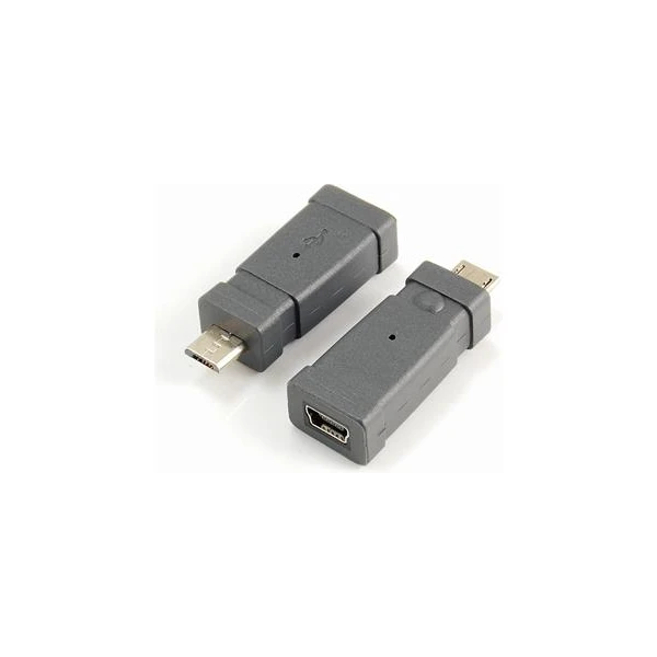 PremiumCord Mini USB-B/MicroUSB-B redukcia čierna - Káble a redukcie - Hlavný obrázok