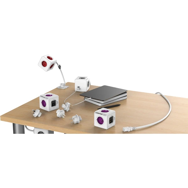 CubeNest PowerCube ReWirable USB PD 20W, A+C sivá - Zásuvky - Obrázok UH90000L01