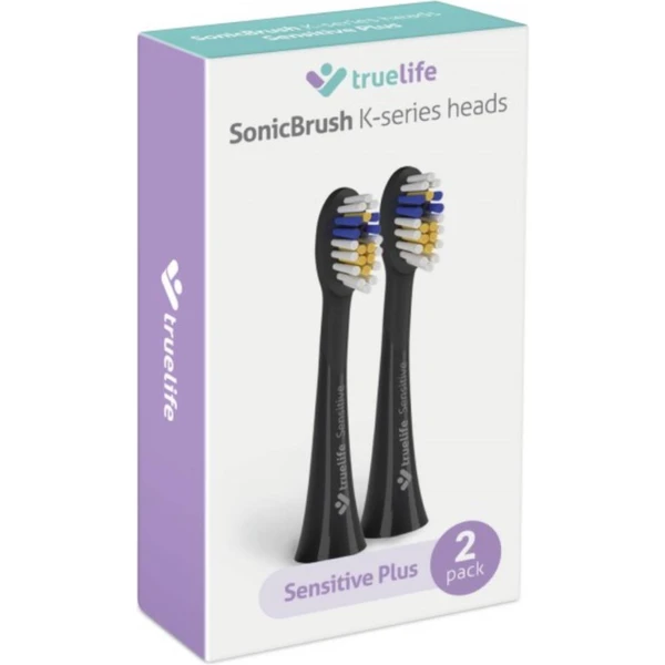 TrueLife SonicBrush K-série hlavy Sensitive black 2 pack - Náhradné hlavice - Obrázok UIVH100501