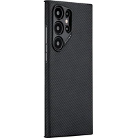 Pitaka MagEZ 4 case, black/grey - Samsung Galaxy S24 Ultra - Puzdra
