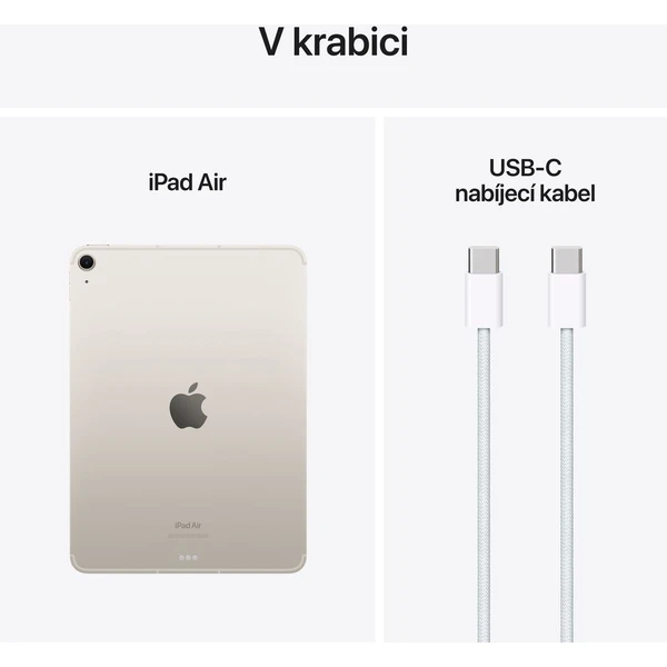 Apple iPad Air 11" 1TB Wi-Fi + Cellular hviezdne biely (2024) - Tablety - Obrázok UK84000J01