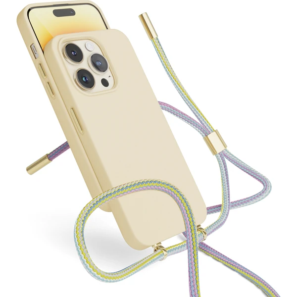 EPICO silikónový kryt so šnúrkou pre iPhone 14 Plus ružový - Puzdra - Obrázok UKC8700301