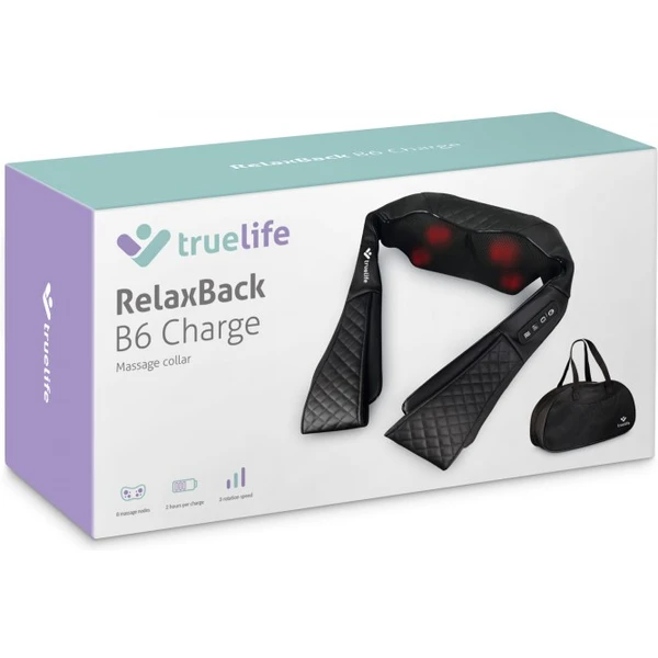 TrueLife RelaxBack B6 Charge masážny golier - Masážny prístroj - Obrázok UL42000N01