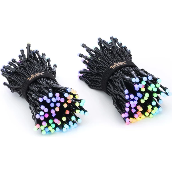 Twinkly Strings Multi-Color inteligentné žiarovky na stromček 250 Ks 20m čierny kábel - Svietidlá - Obrázok UM2J000401