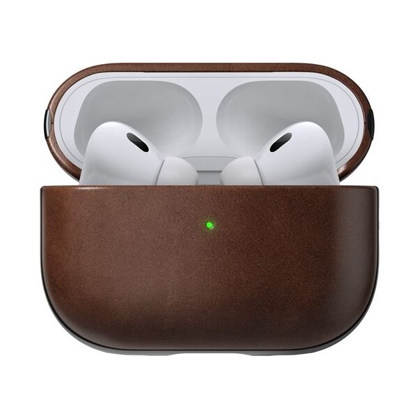 Nomad Modern Leather puzdro AirPods Pro 2. generácie tmavo hnedé