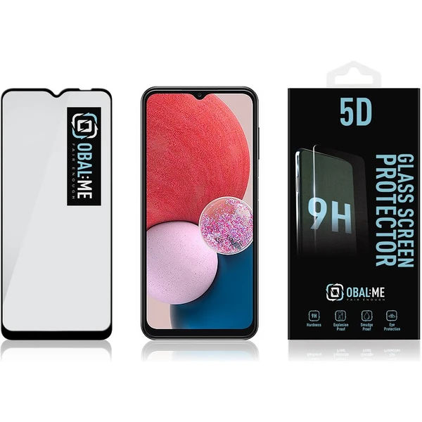 Obal:Me 5D tvrdené sklo Samsung Galaxy A13 4G čierne - Ochranné fólie a sklo - Obrázok UMK6000701