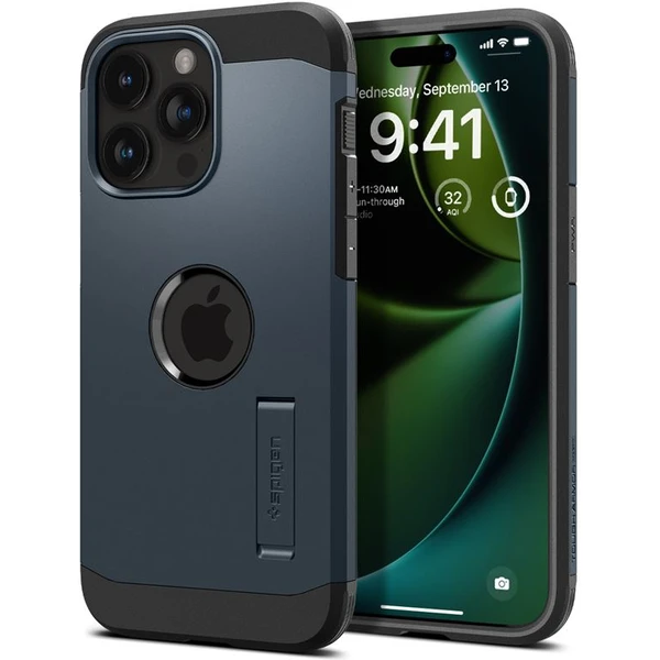 Spigen Tough Armor MagFit kryt iPhone 15 Pro Max modrý - Puzdra - Hlavný obrázok