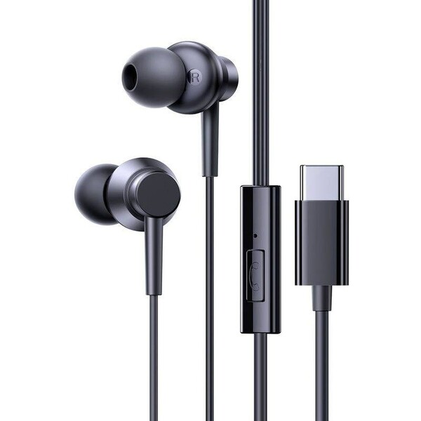 E-shop Baseus Encok CZ20 USB-C slúchadlá s mikrofónom čierna