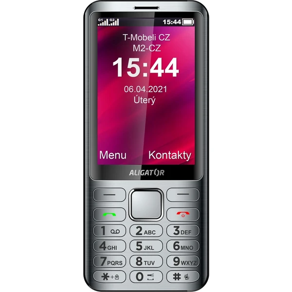ALIGATOR D950 Dual SIM strieborný - Mobilné telefóny - Obrázok UN5OF00101