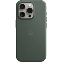 Kryt z tkaniny FineWoven s MagSafe na iPhone 15 Pro listovo zelený - Puzdra