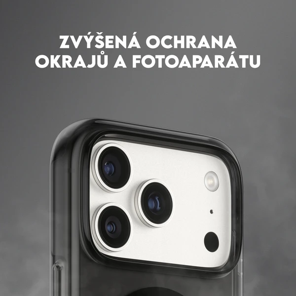 PanzerGlass® CARE Smokey kryt s MagSafe Apple iPhone 17 Pro dymový/čierny - Puzdra - Obrázok UODH000K01