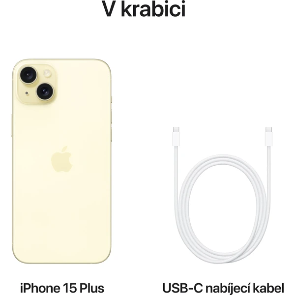 Apple iPhone 15 Plus 256GB žltý (Kategória B) - Mobilné telefóny - Obrázok UP39000601