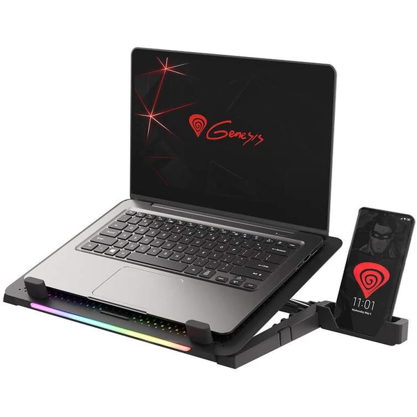 Genesis Oxid 450 RGB chladiaca podložka pre notebook - Chladiace podložky - Obrázok UPYB100501