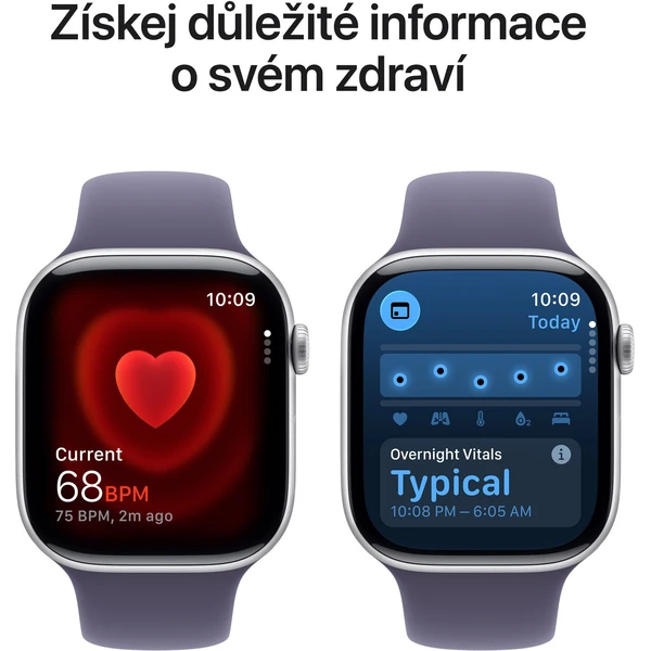 Apple Watch Series 11 (46mm) Strieborný hliník s hmlovo fialovým športovým remienkom M/L - Inteligentné hodinky - Obrázok UQNH000K01