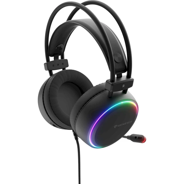 Genesis Neon 613 G2 RGB headset s mikrofónom čierna - Slúchadlá - Obrázok URBE000K01