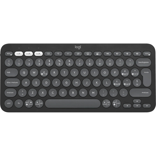 E-shop Logitech Pebble Keys 2 K380s klávesnica (CZ/SK) čierna