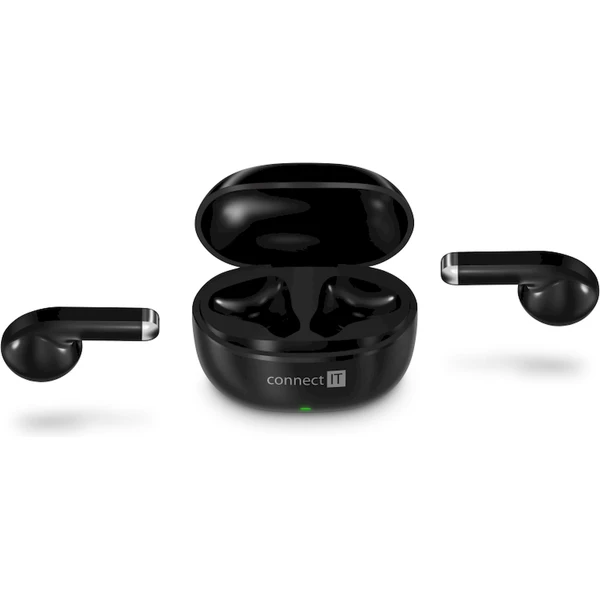 CONNECT IT True Wireless SonicBass slúchadlá do uší s mikrofónom čierna - Slúchadlá - Obrázok USRK000K01