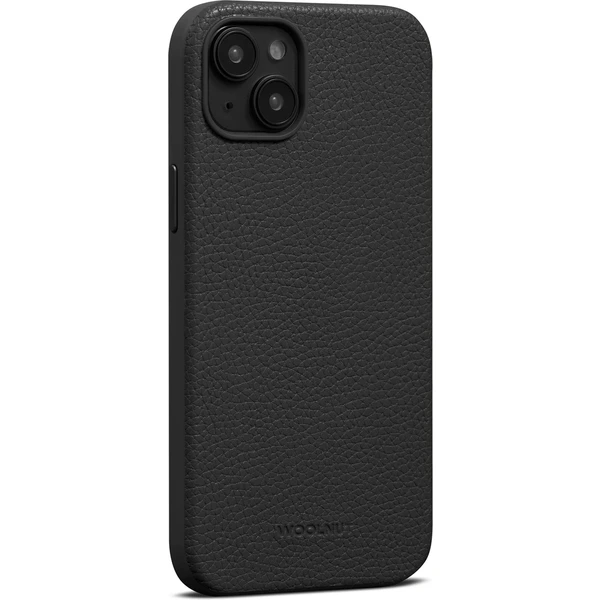 Woolnut MagSafe kožený kryt pre iPhone 15 Plus čierny - Puzdra - Obrázok UT00000L01