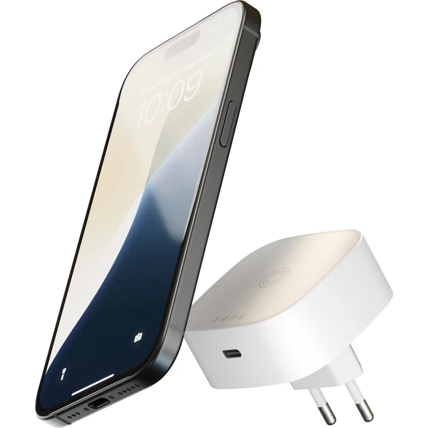 ZENS Adapter MagSafe/Qi2 nabíjačka s USB-C (15+18W) biela - Nabíjačky - Hlavný obrázok