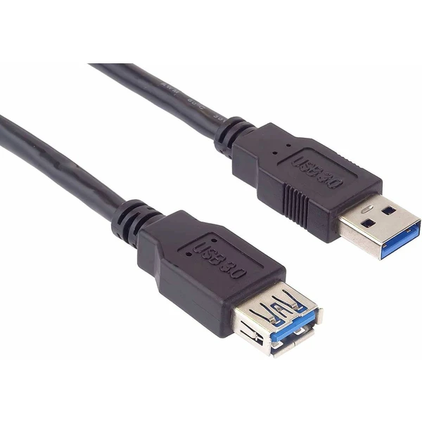 PremiumCord USB-A/USB-A predlžovací kábel 0,5m čierny - Káble a redukcie - Hlavný obrázok