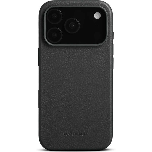 Woolnut MagSafe kožený kryt iPhone 17 Pro čierny - Puzdra - Obrázok UTLH000K01