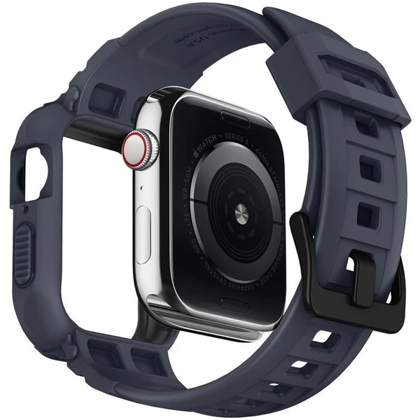 Spigen Rugged Armor Pro remienok s puzdrom Apple Watch 44/45mm sivý - Remienky - Obrázok UTPJF00101