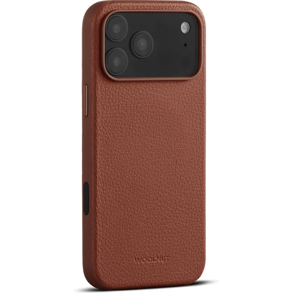 Woolnut MagSafe kožený kryt iPhone 17 Pro Max hnedý - Puzdra - Hlavný obrázok