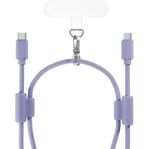 Epico šnúrka na telefón s USB-C na USB-C káblom fialová - Popruhy a crossbody - Obrázok UUPL000K01