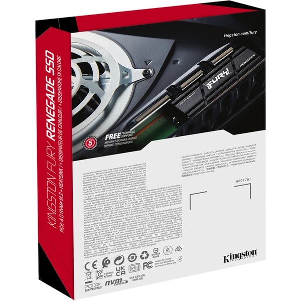Kingston FURY Renegade M.2 SSD 4TB chladič - SSD - Obrázok UVBZF00101