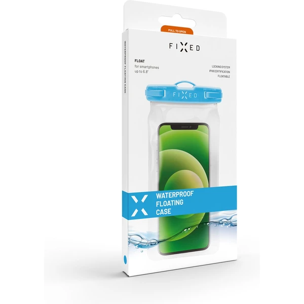 FIXED Float vodeodolné púzdro na mobil (IPX8) modré - Puzdra - Obrázok UVS1000601