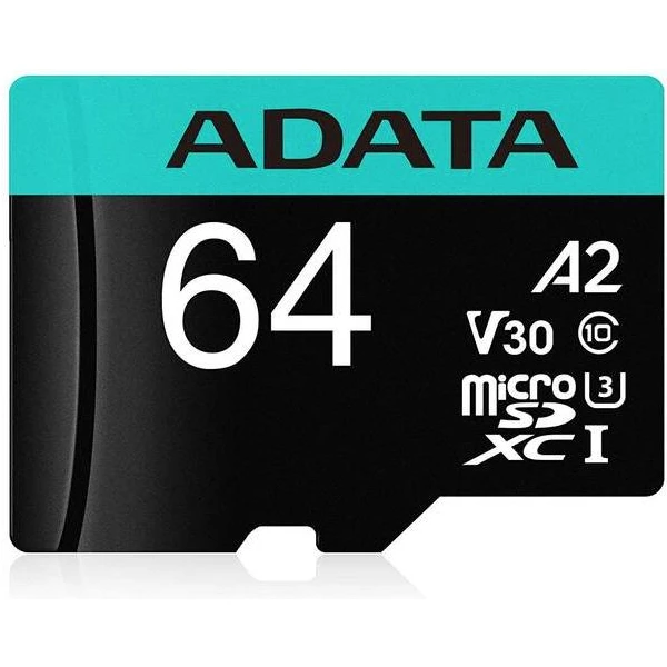 ADATA Premier Pro microSDXC 64GB + SD adaptér - Pamäťové karty - Obrázok UWJVF00101