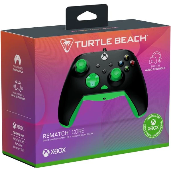 Turtle Beach herný ovládač Rematch Core (XBOX/PC) čiernozelený - Herné ovládače - Obrázok UYMH000K01