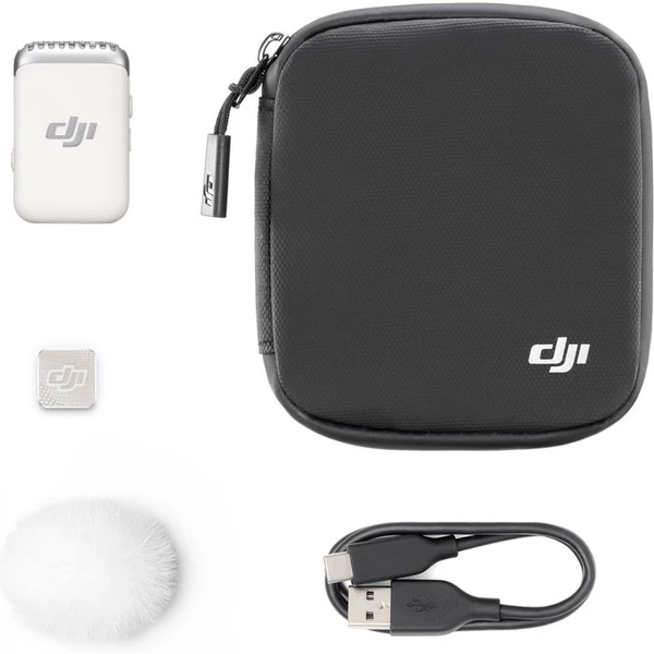 DJI Mic 2 (1 TX) Platinum White - Mikrofóny - Obrázok V001000J01