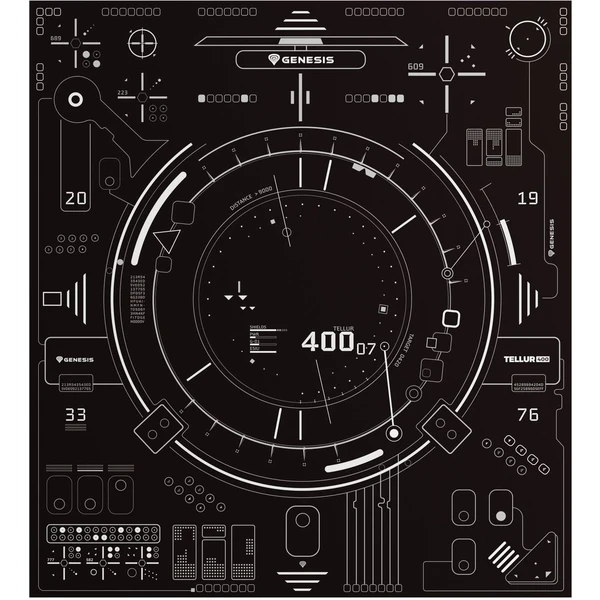 Genesis TELLUR 400 SQUARE HUD podložka pod stoličku - Podložky pod stoličky - Obrázok V012000L01