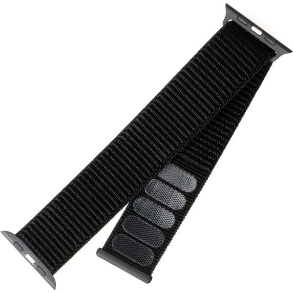 FIXED Nylon Strap nylonový opasok pre Apple Watch 42/44/45mm čierny - Remienky - Obrázok V02DF00101