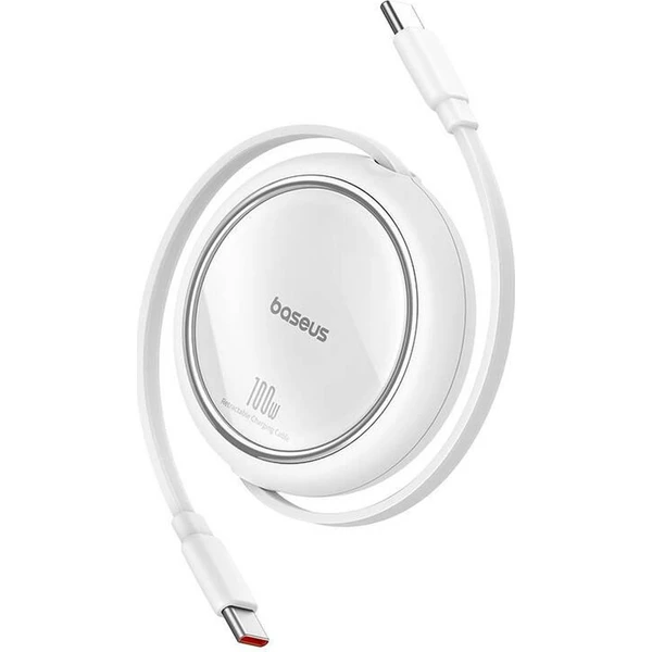 Baseus Free2Pull USB-C/USB-C napájací kábel 100W 1m biely - Káble a redukcie - Hlavný obrázok