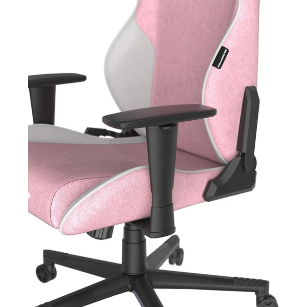 DXRacer GLADIATOR látková herná stolička ružovo-biela - Stoličky - Obrázok V04D000O01