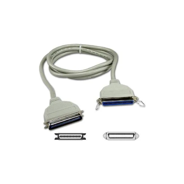 PremiumCord Centronics 36pin/Centronics 36pin predlžovací kábel pre printservery 1,8m biely - Káble a redukcie - Hlavný obrázok