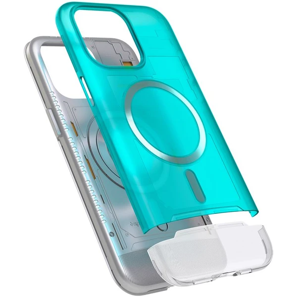Spigen Classic C1 MagFit kryt iPhone 15 Pro modrý - Puzdra - Obrázok V0HA000601