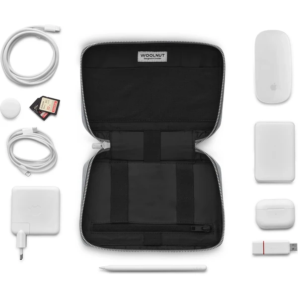 Woolnut kožený Tech Organizér šedý - Organizéry - Obrázok V0Q4000701
