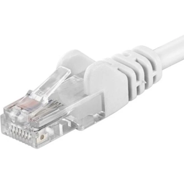 PremiumCord RJ45/RJ45 Cat5e UTP patch kábel 0,25m biely - Káble a redukcie - Hlavný obrázok