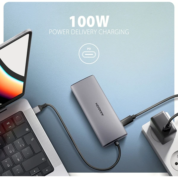 AXAGON HMC-6G2L 6v1 USB-C húb - Dokovacie stanice - Obrázok V15D000N01
